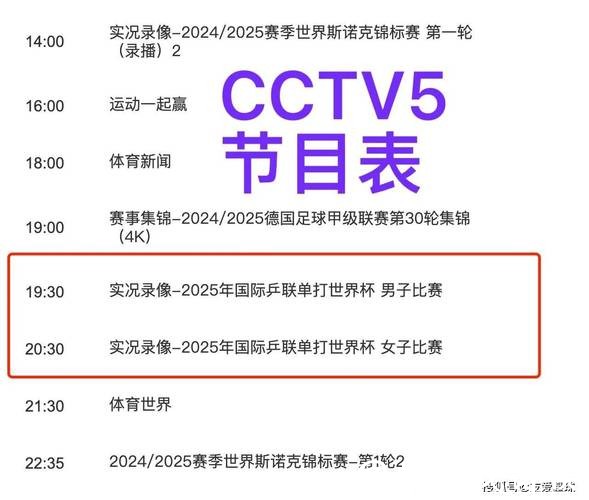哪些电视台会直播世界杯